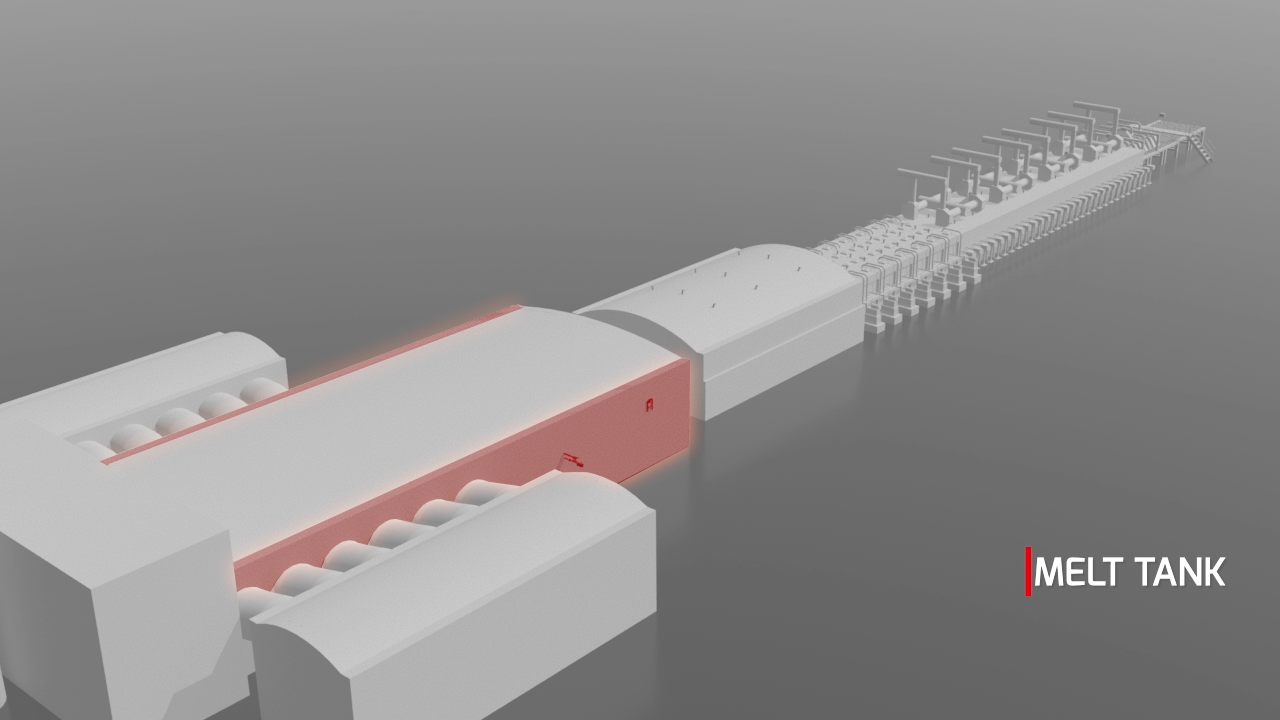 Melt Tank - Outside (Container / Fibreglass / Rockwool / Flat / Speciality / Tableware)
