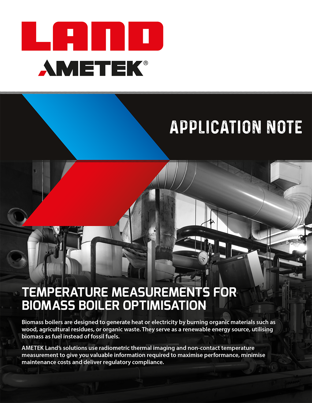 Temperature Measurement for Boiler Optimisation - Application Note