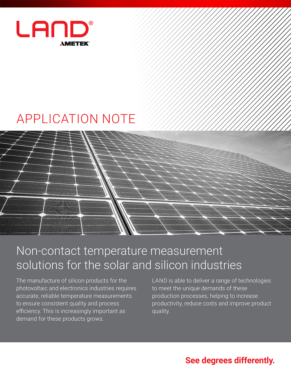 Non-Contact Temperature Measurement Solutions for the Solar And Silicon Industries – Application Note