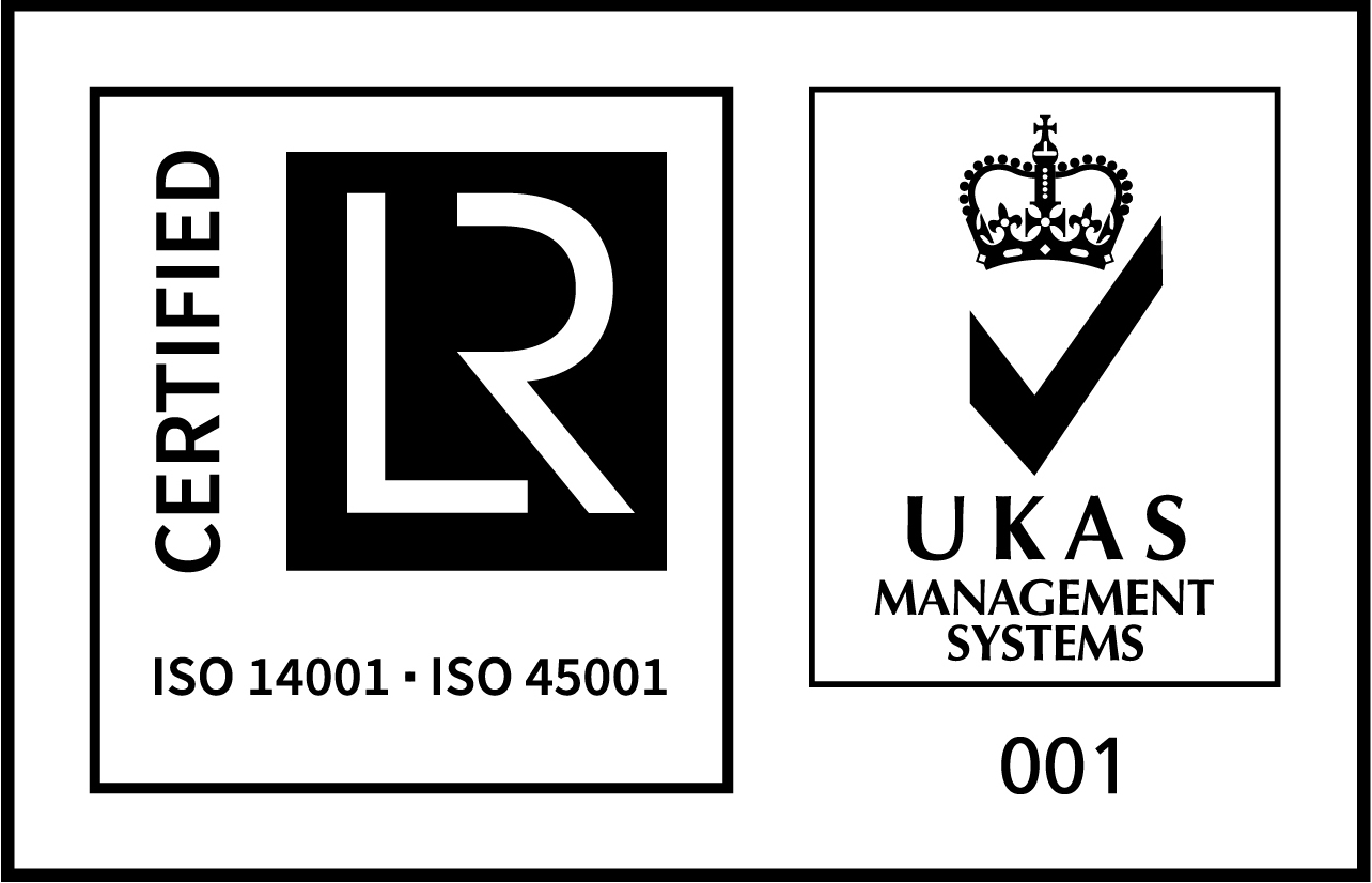 Environmental & Occupational Health and Safety Management Systems Certificate - ISO 14001:2015, ISO 45001:2018 (Dronfield, UK)
