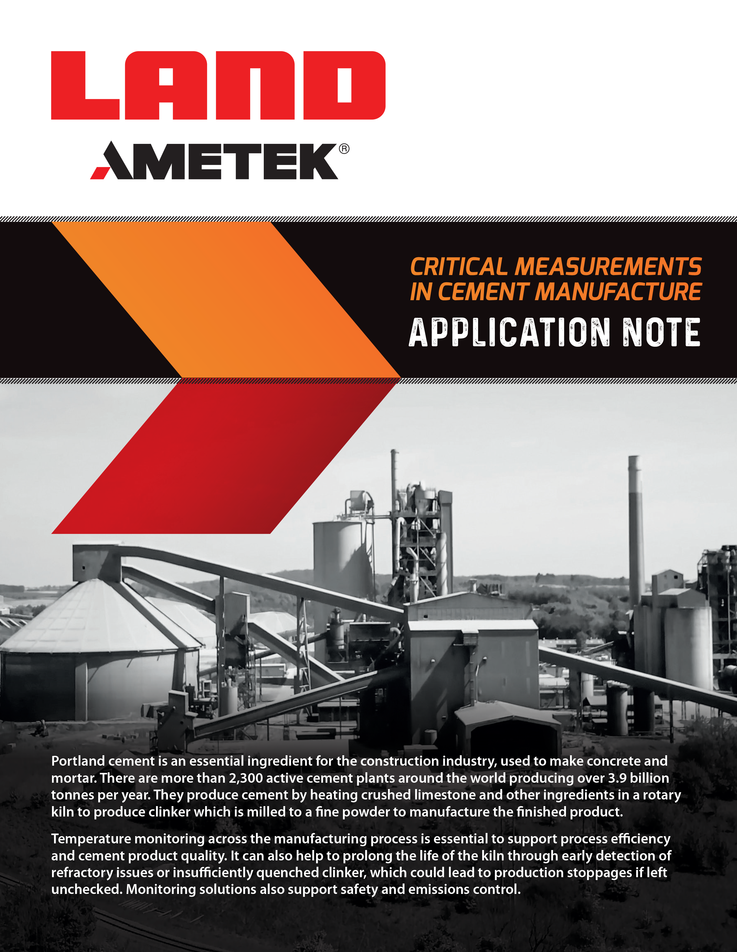 Application Note - Critical Measurement in Cement Manufacture