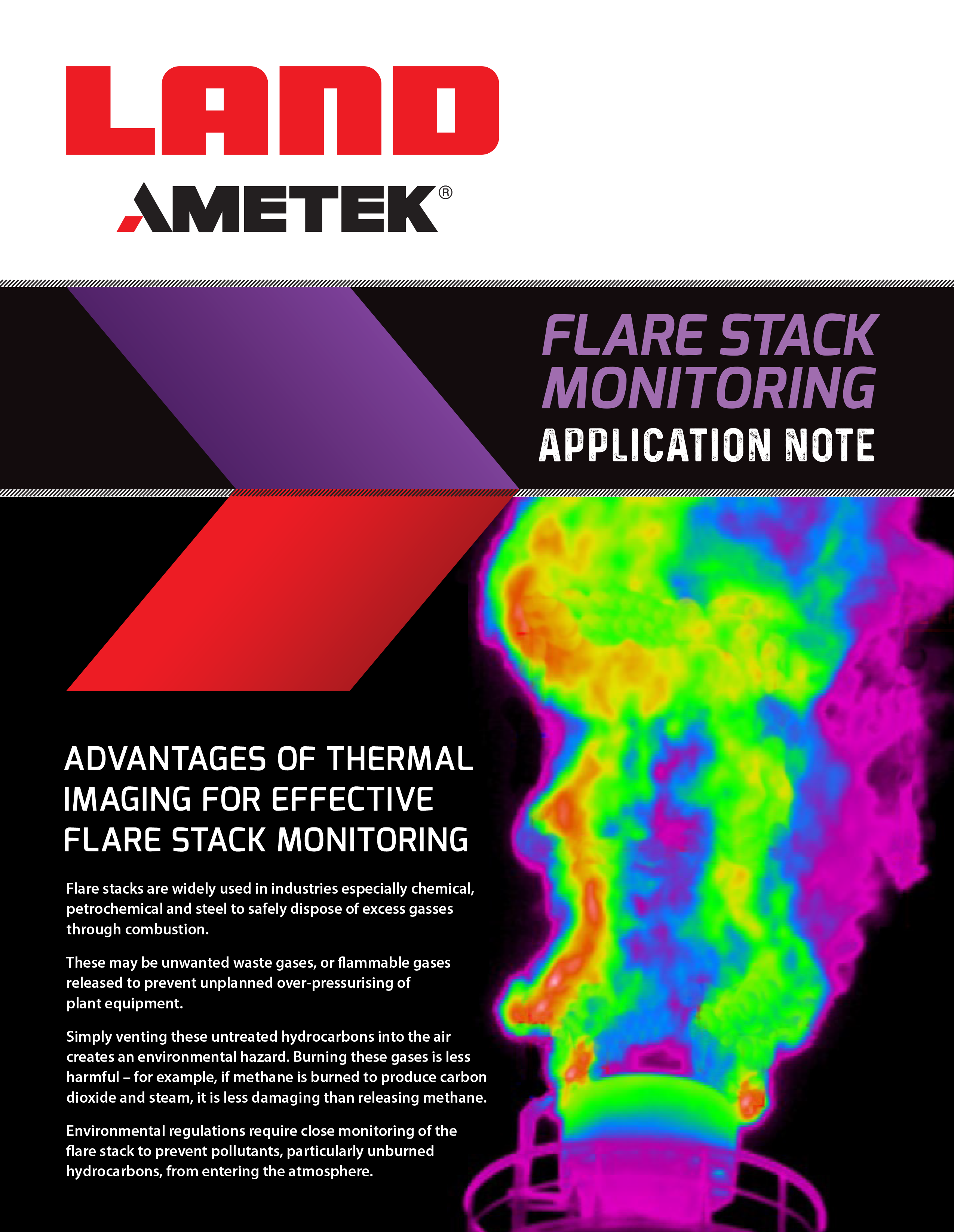 Flame Stack Flare Stack | Iron to Steel | AMETEK Land