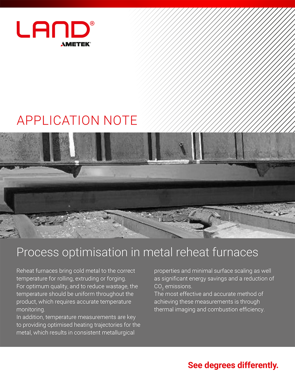 Application Note - Temperature Measurements in Reheat Furnaces