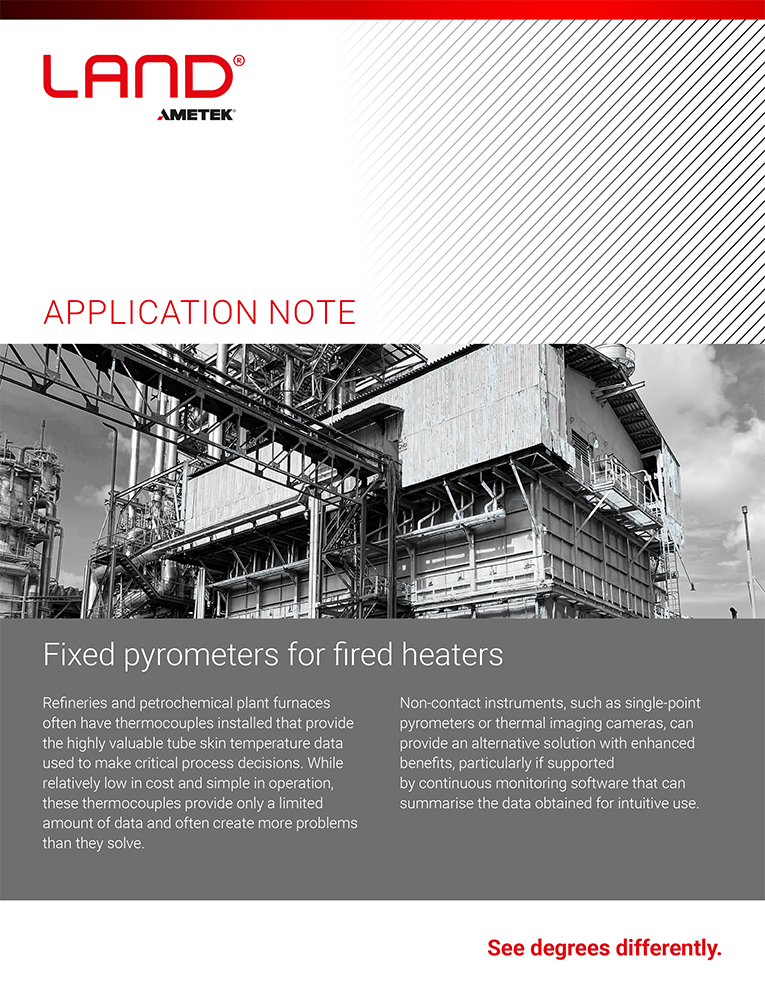 Application Note - Fixed Pyrometers for Fired Heaters