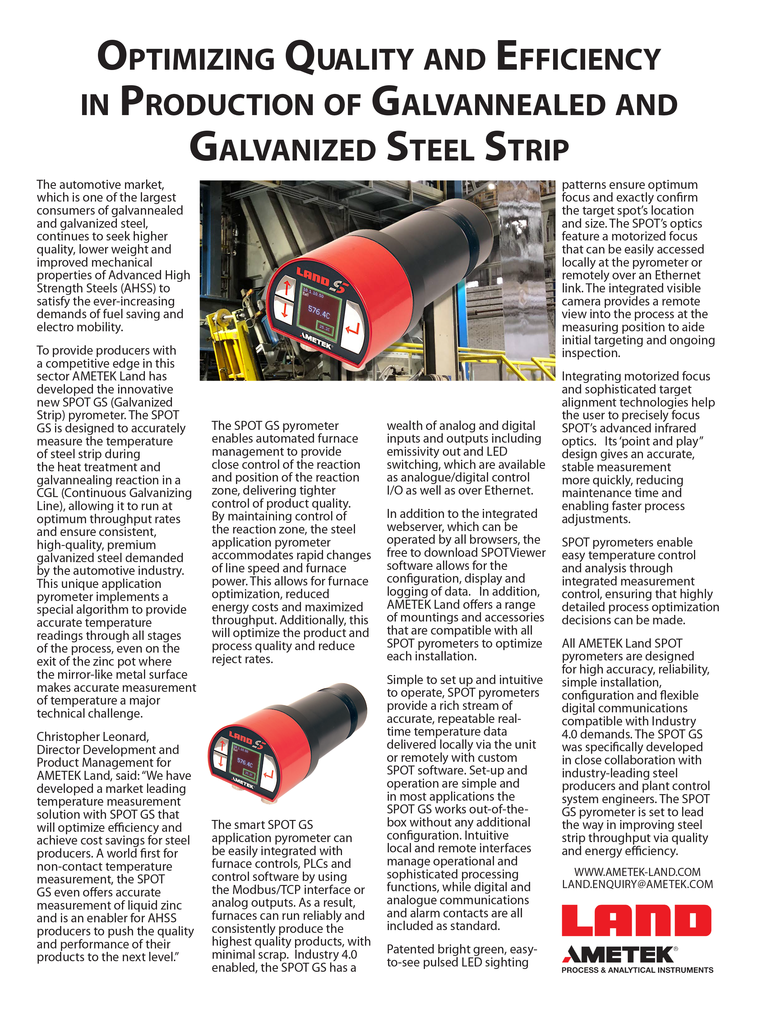 Optimizing Quality and Efficiency in Production of Galvannealed and Galvanized Steel Strip