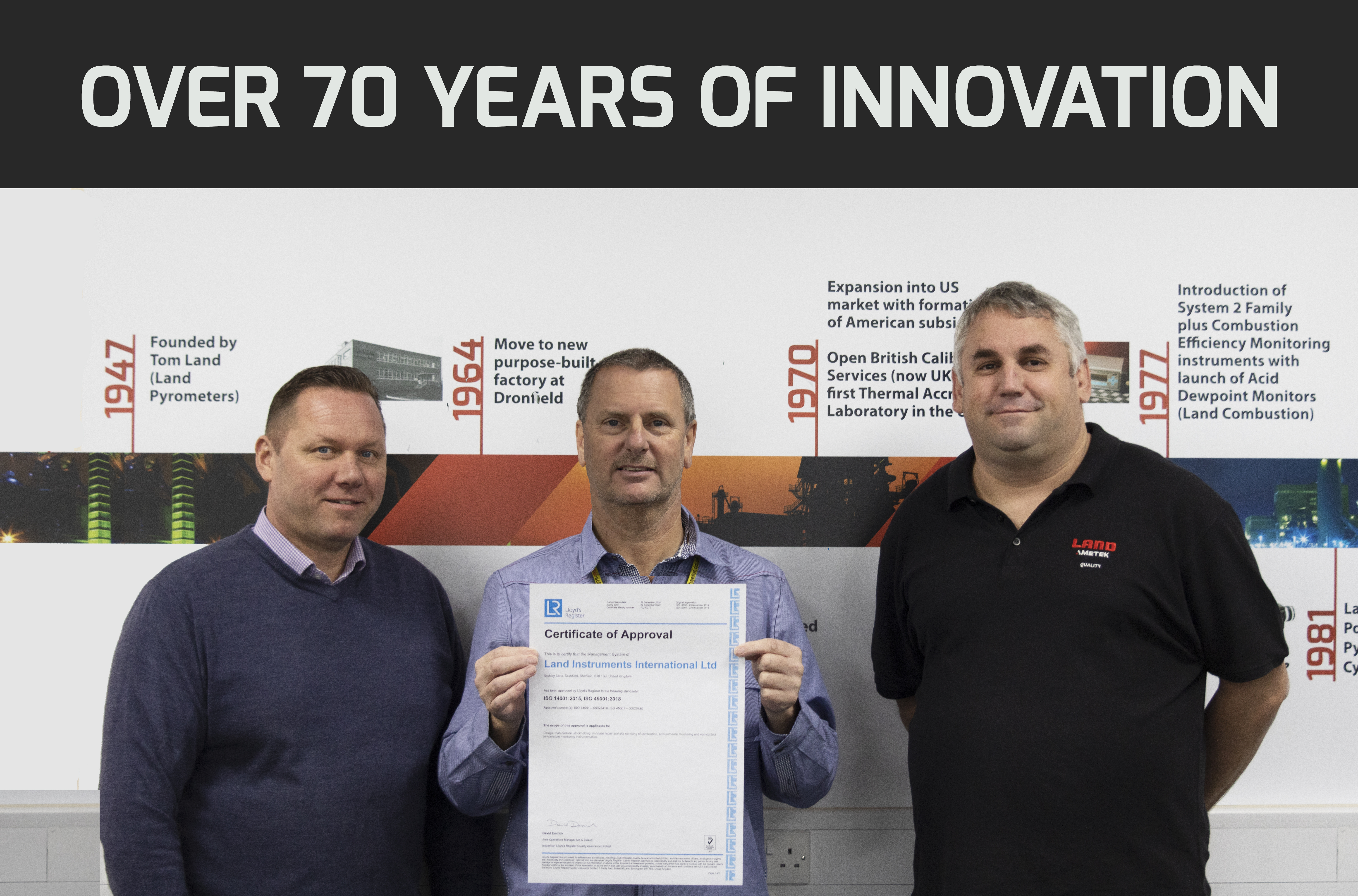 AMETEK Land Secures Two New Accreditations