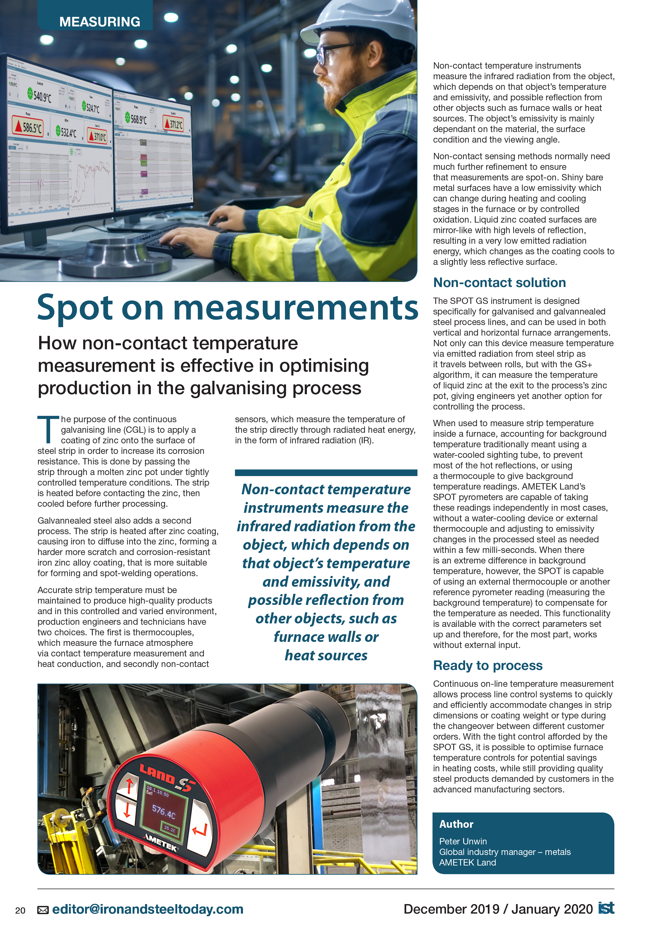 Iron and Steel Today - SPOT on Measurement