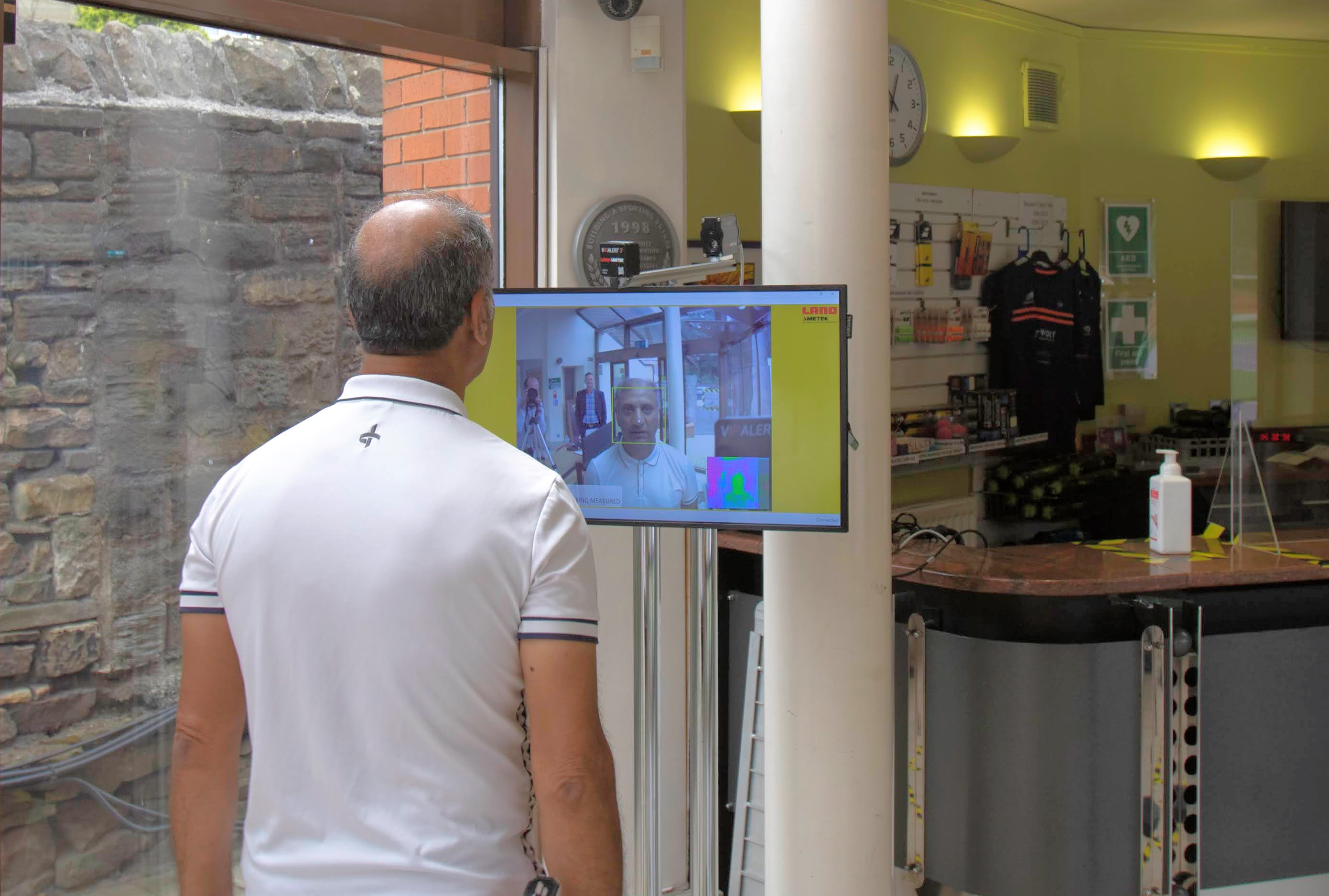 Helping local sports club reopen safely with donation of temperature measurement system