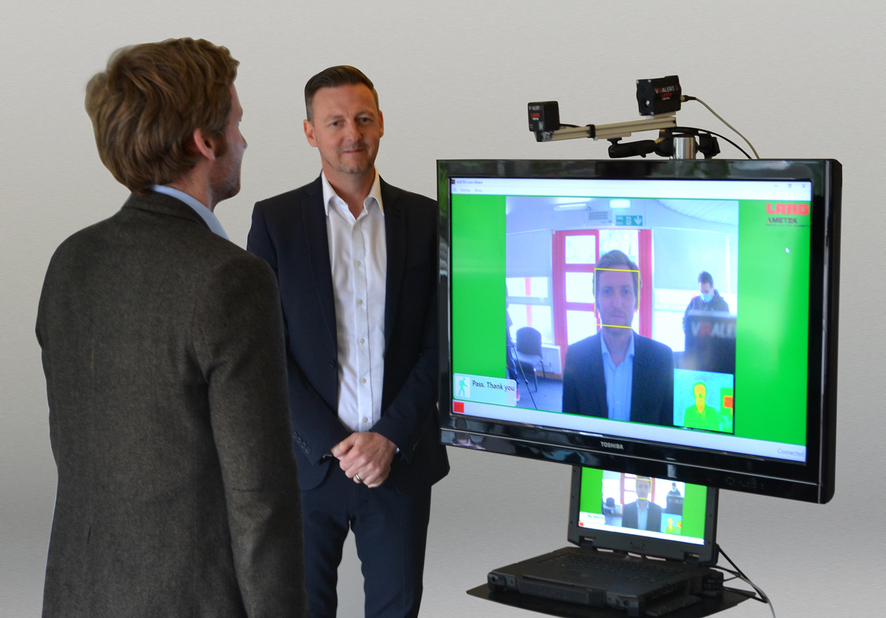 AMETEK Land welcomes MP Lee Rowley in showcase of VIRALERT temperature screening system in fight against COVID-19