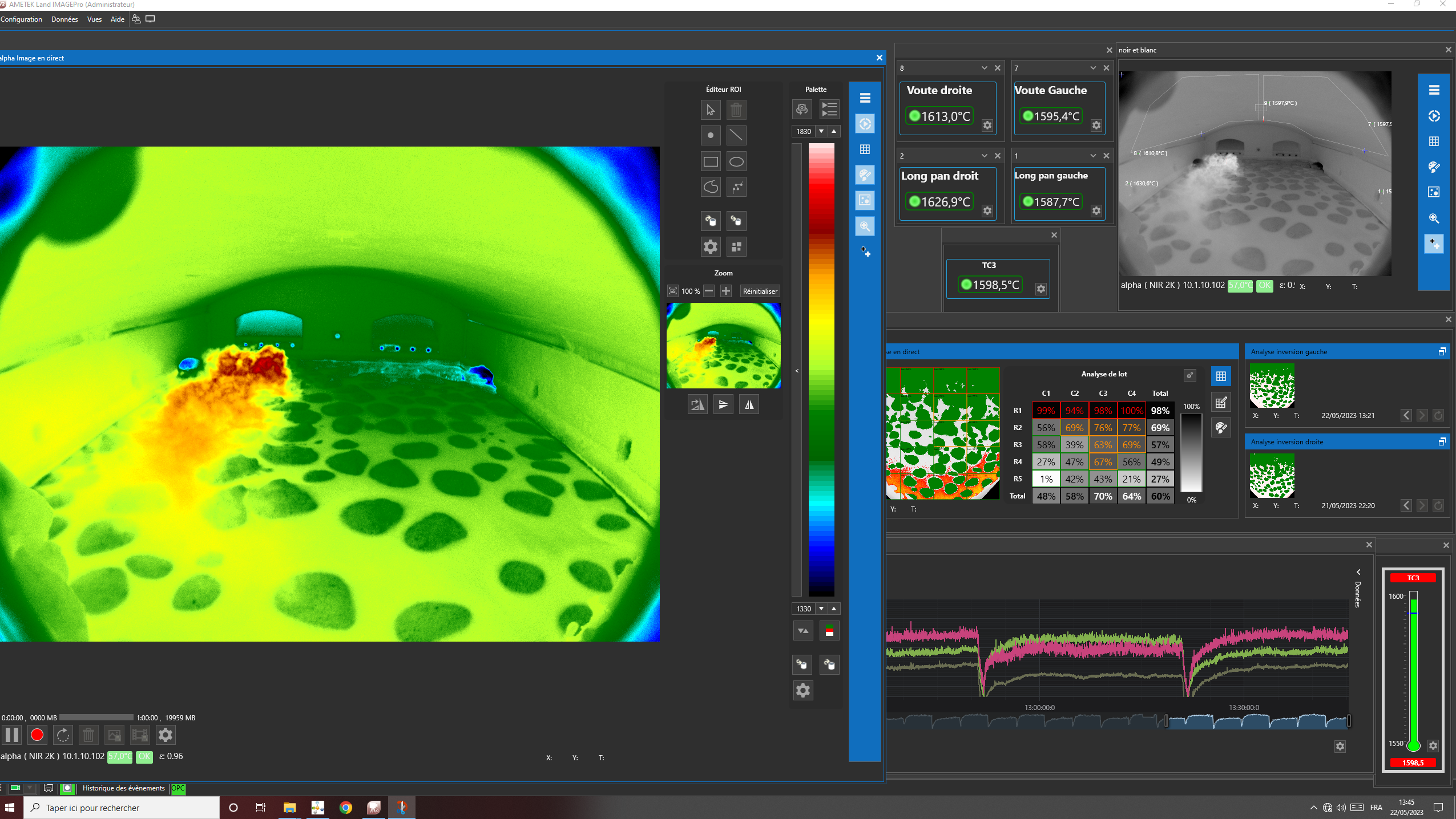 Monitoring Batch Coverage with IMAGEPro V2 Glass for Furnace Balancing