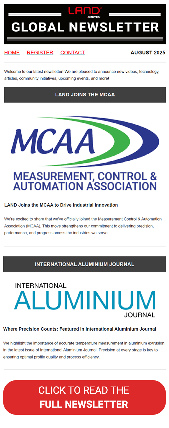 LAND Newsletter | August 2025