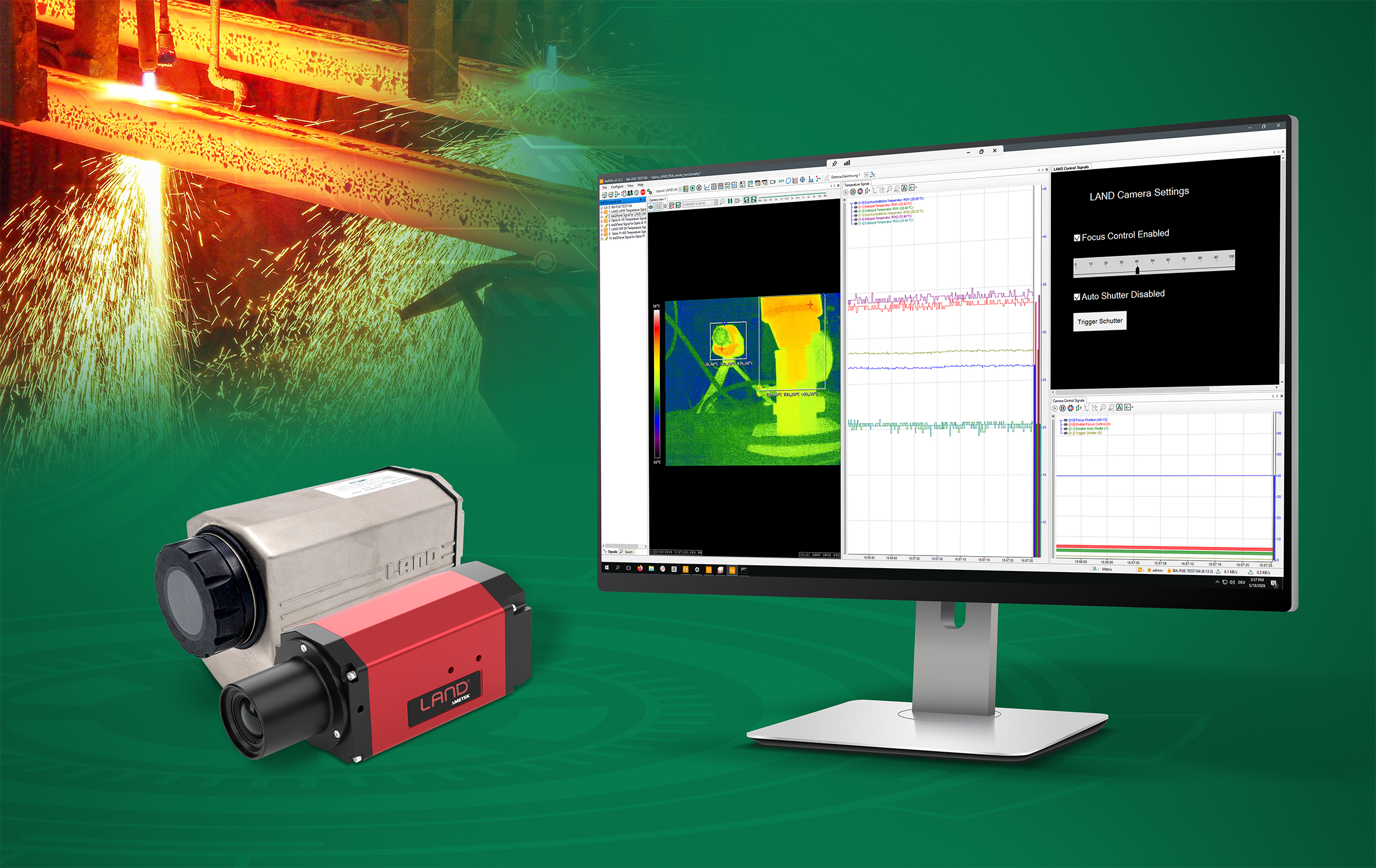 Integrating LAND Thermal Imaging Data with the iba System