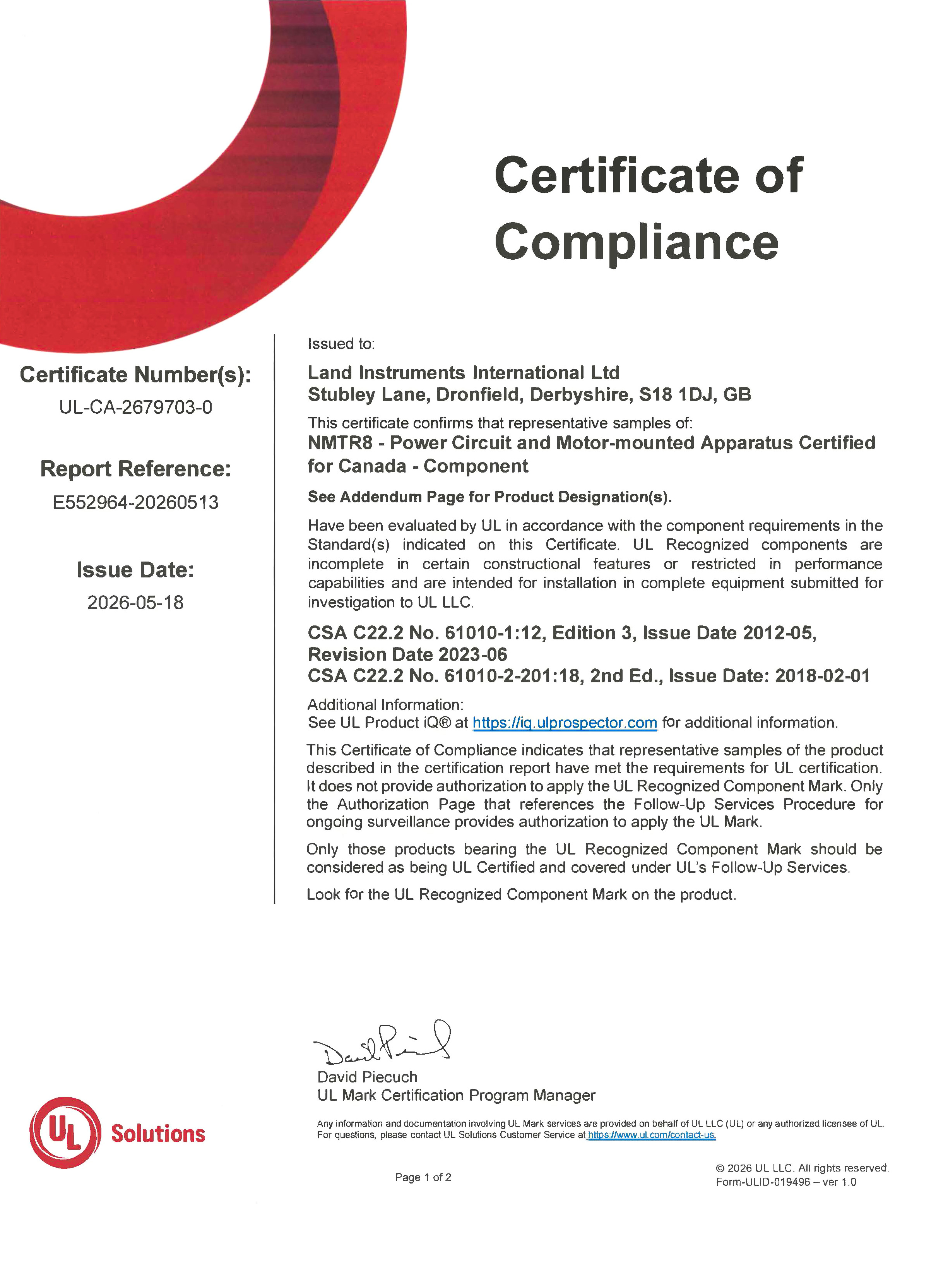 Thermal Imaging PSU | UL Approved Certification