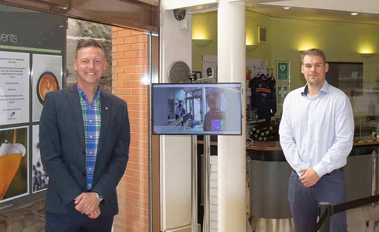 Helping local sports club reopen safely with donation of temperature measurement system