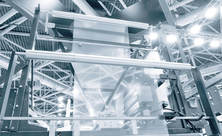 Blown Film Extrusion with Temperature Measurement