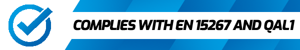 COMPLIES WITH EN 15267 AND QAL1